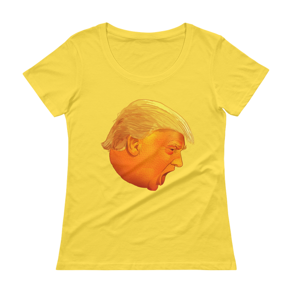 Orange Drumpf Head Ladies' T-Shirt
