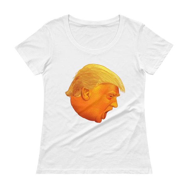 Orange Drumpf Head Ladies' T-Shirt